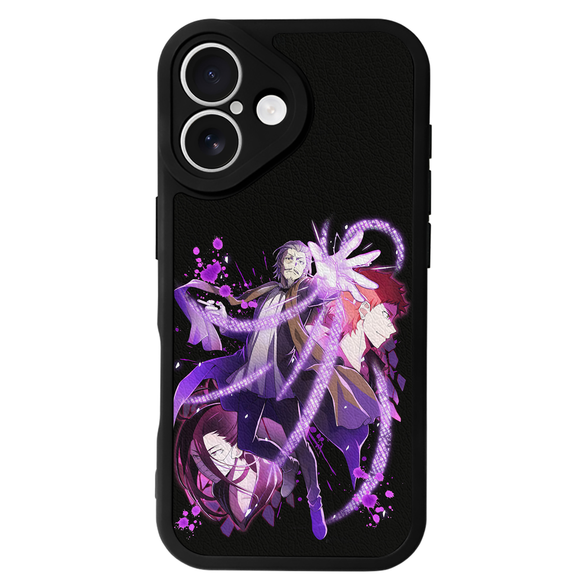 （画像用） 文豪ストレイドッグス Bungo Stray Dogs 【iPhone 16シリーズ対応】シリコンスマホケース（レザー調） 材質：シリコン